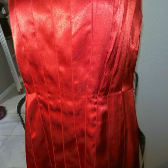 Calvin Klein Red Ribbon dress size 10 - Picture 8 of 9